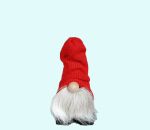 Tomte w/ legs & reindeer beard S, red