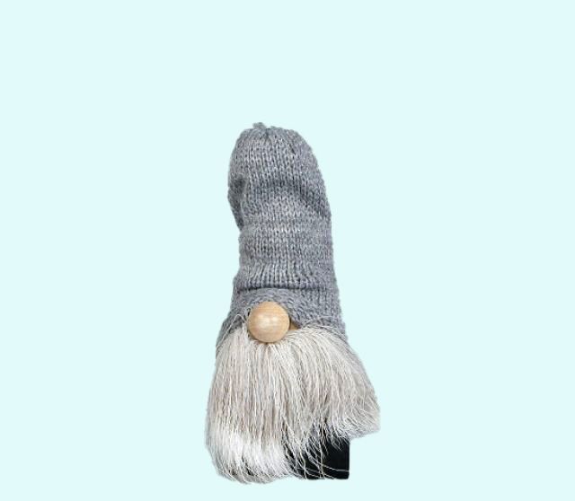 Tomte w/ legs & reindeer beard S, grey