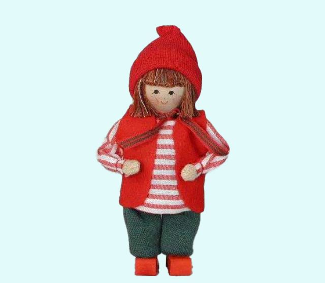 Tomte w/ red vest & striped shirt