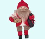 Tomte w/mustache holding package, red L