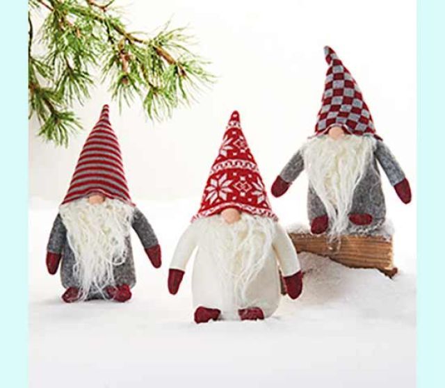 Tomte 8", red / grey / white, asst