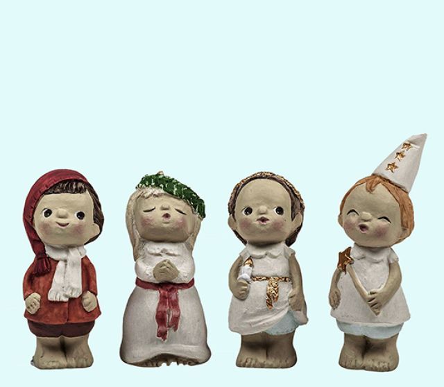 Lucia procession S, set of 4