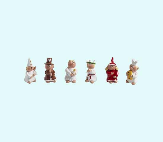 Lucia procession 1 1/2", set of 6