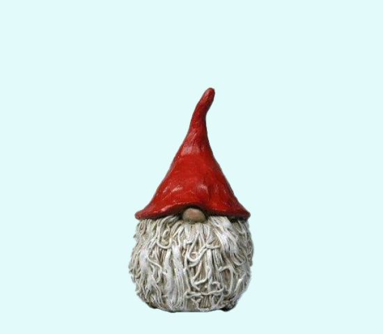 Tomte w/ long hair & beard 4 1/4"