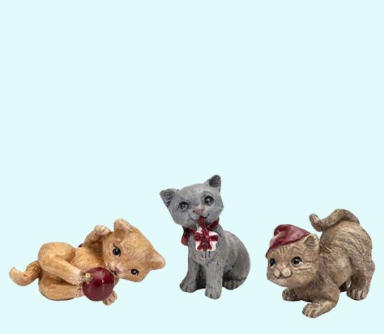 Cats, set of 3