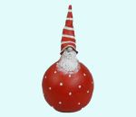 Tomte w/round polkadot body 7 1/4", red