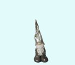 Tomte w/ grey pants & silver hat, 5"