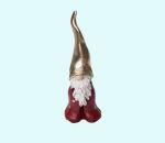 Tomte Fritte red w/gold hat, 7 1/2"