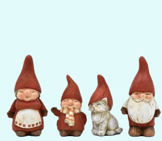 Tomte family, set of 4