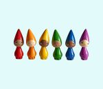 Tomte Peggy rainbow, set of 6