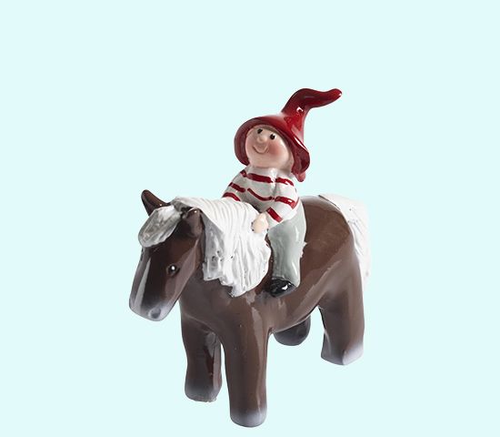 Tomte on horse