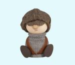 Tomte kid w/ cap sitting 4", Malte