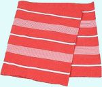 Runner 18 x 56", red w/ white stripes