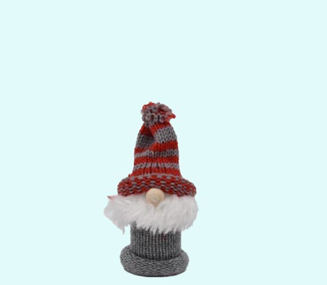 Tomte w/ beard & big nose mini, striped hat