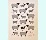 Terry cloth towel 12" x 20", sheep