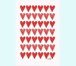 Terry cloth towel 12" x 20", hearts