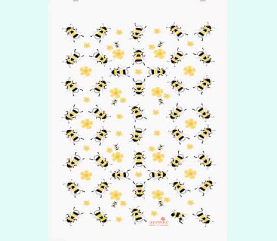 Terry cloth towel 12" x 20", bee