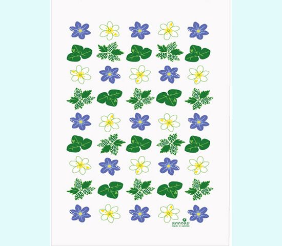 Terry cloth towel 12 x 20", anemone