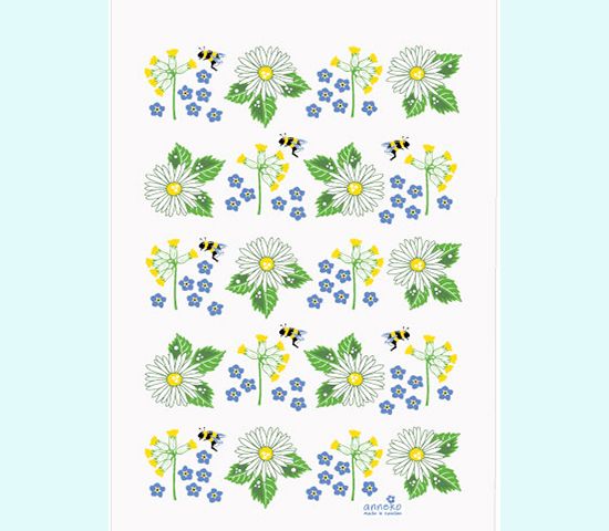 Terry cloth towel 12 x 20", daisy / cowslip