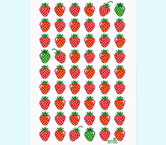 Terry cloth towel 12" x 20", strawberry