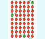 Terry cloth towel 12" x 20", strawberry