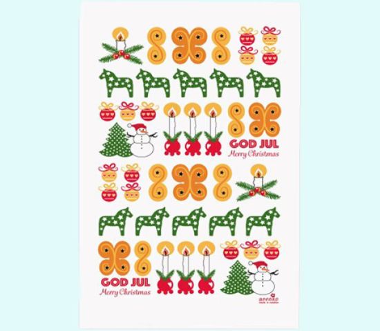 Terry cloth towel 12 x 20", Lusse Christmas