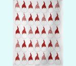 Towel 20" x 28", Tomte w/ dot & striped hat