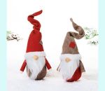 Tomte red/grey w/ bendable hat 7 1/2", asst