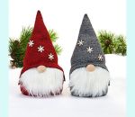 Tomte w/ snowflake on hat 12", red/grey asst