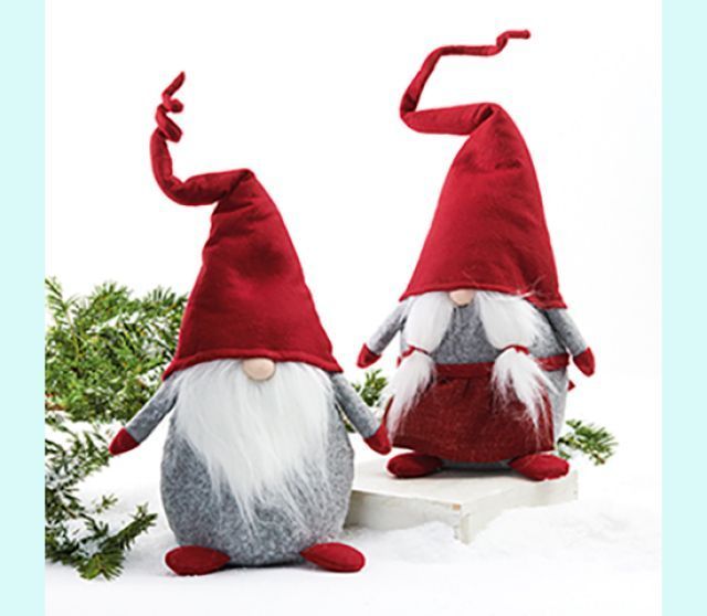 Tomte couple 24", red/grey