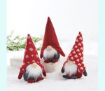 Tomte w/red ear flap hat 6", asst