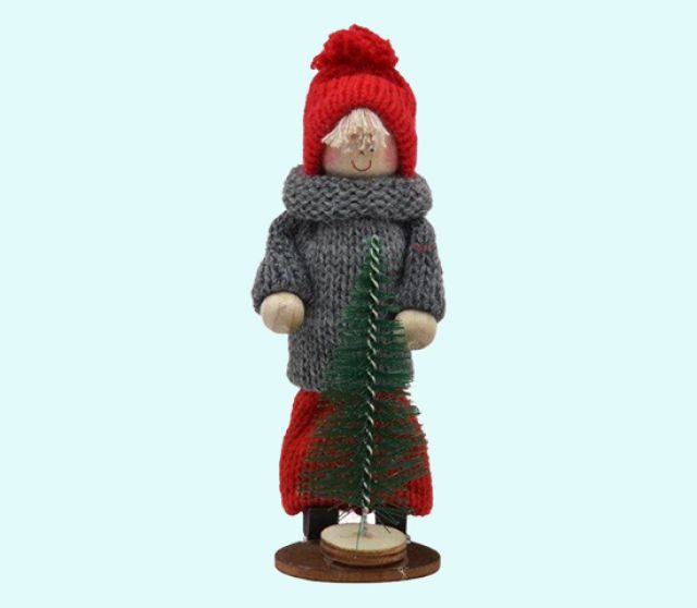 Tomte boy w/green tree