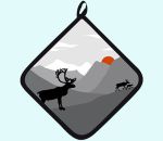 Potholder, reindeer