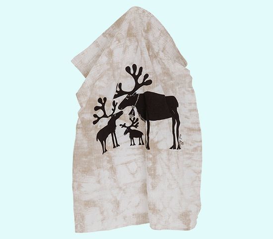 Towel, reindeer family