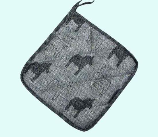 Potholder, Dalahorse black