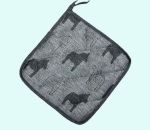 Potholder, Dalahorse black