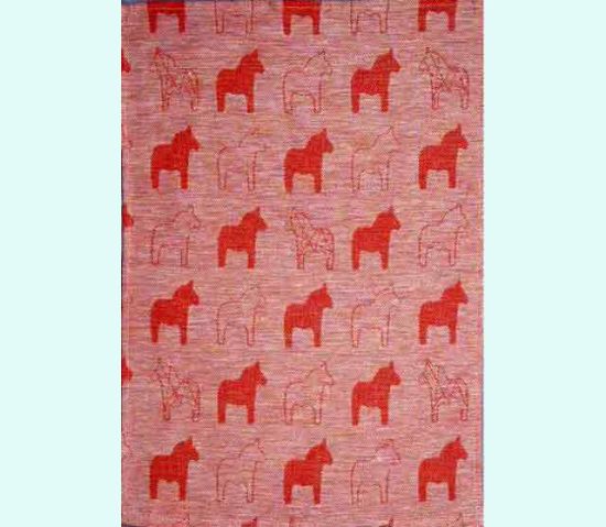 Towel 14" x 20", Dalahorse red