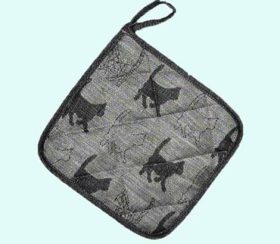 Potholder, cat black