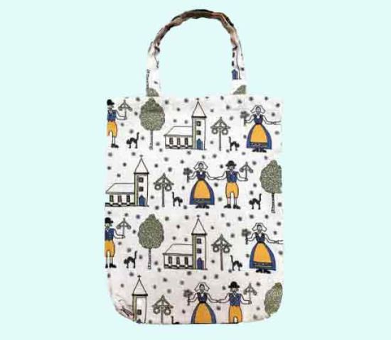 Tote bag 13" x 16”, Sweden, white