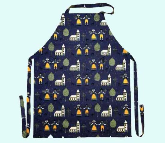 Apron, Sweden, blue