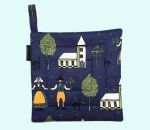 Potholder, Sweden, blue