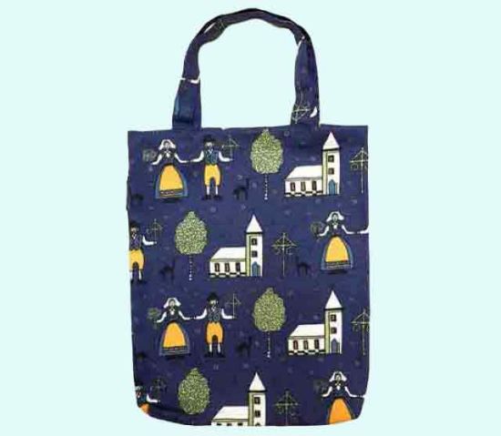 Tote bag 13" x 16”, Sweden, blue