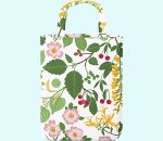 Tote bag, flowers & leaves