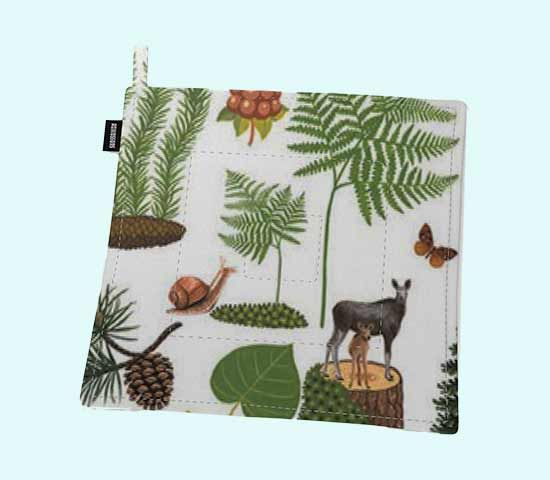 Potholder, Nordic forest life