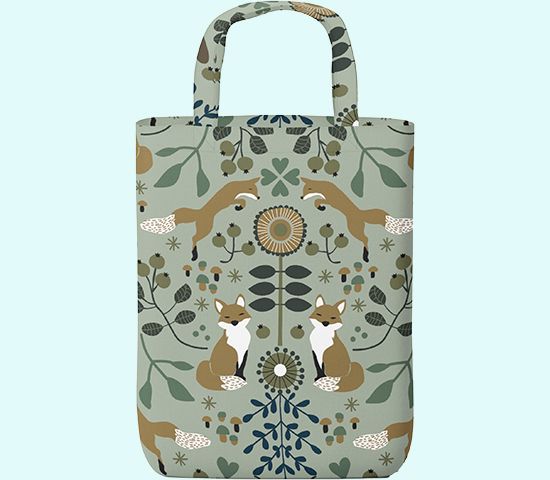 Tote bag, fox trail