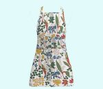 Apron, bear in flower forest