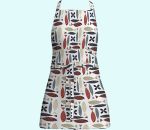 Apron, shoal of fish