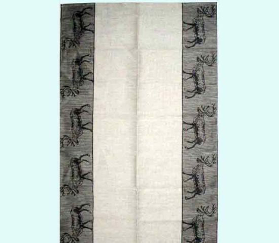 Towel, reindeer black