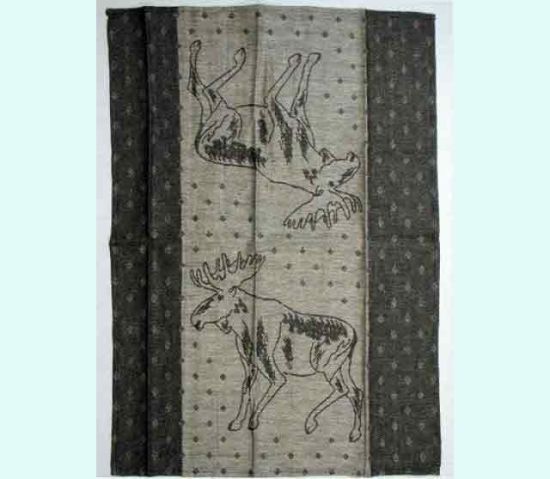 Towel,  moose black