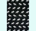 Towel, moose black / white